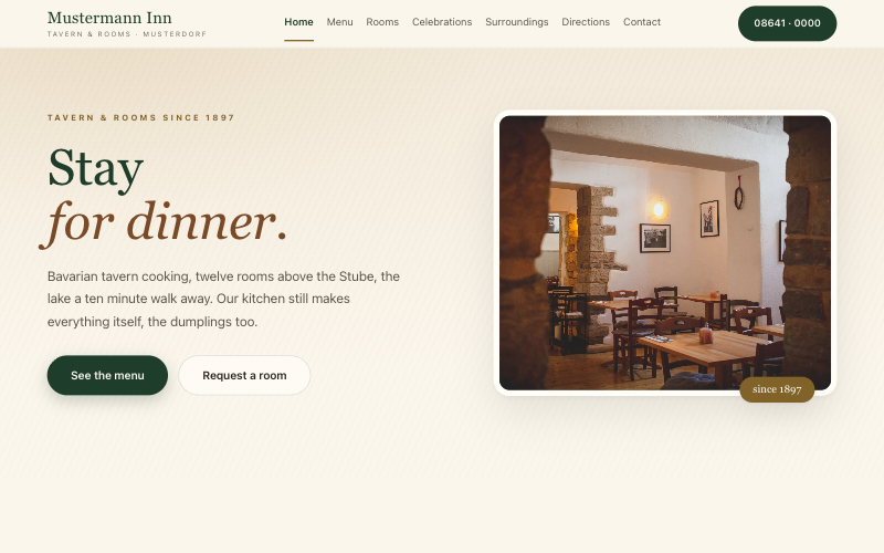Sample site Mustermann Inn