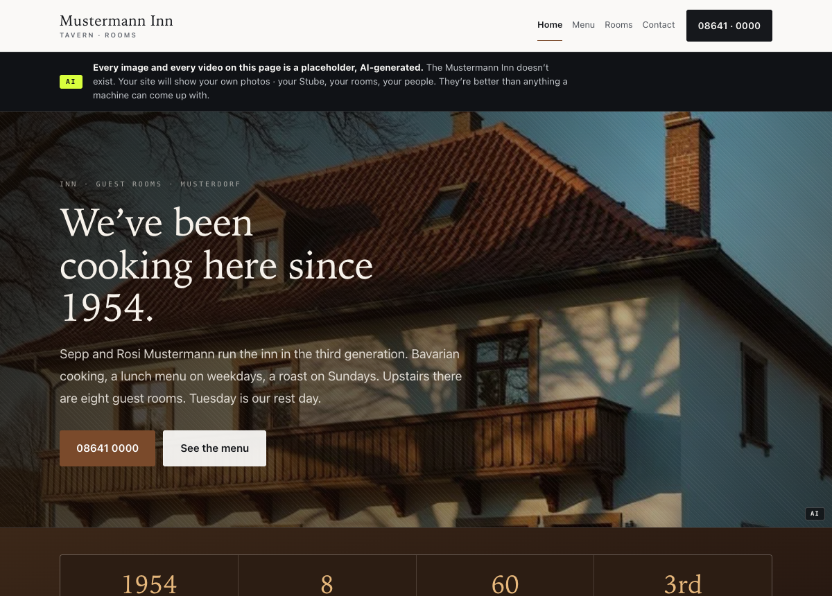 Sample site Ascent · €890