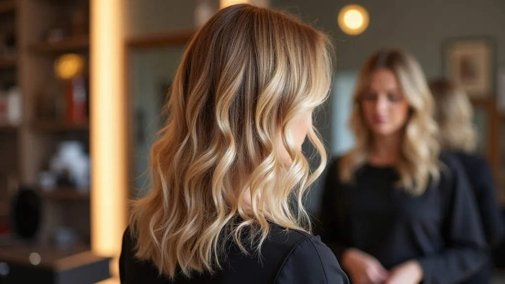 AI-generated Finished color result, blonde shade