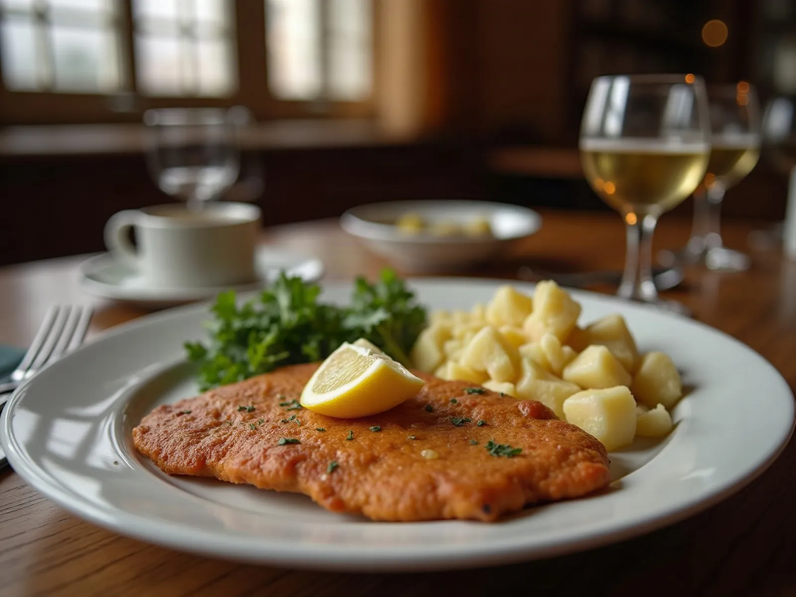 Wiener Schnitzel mit Petersilienkartoffeln