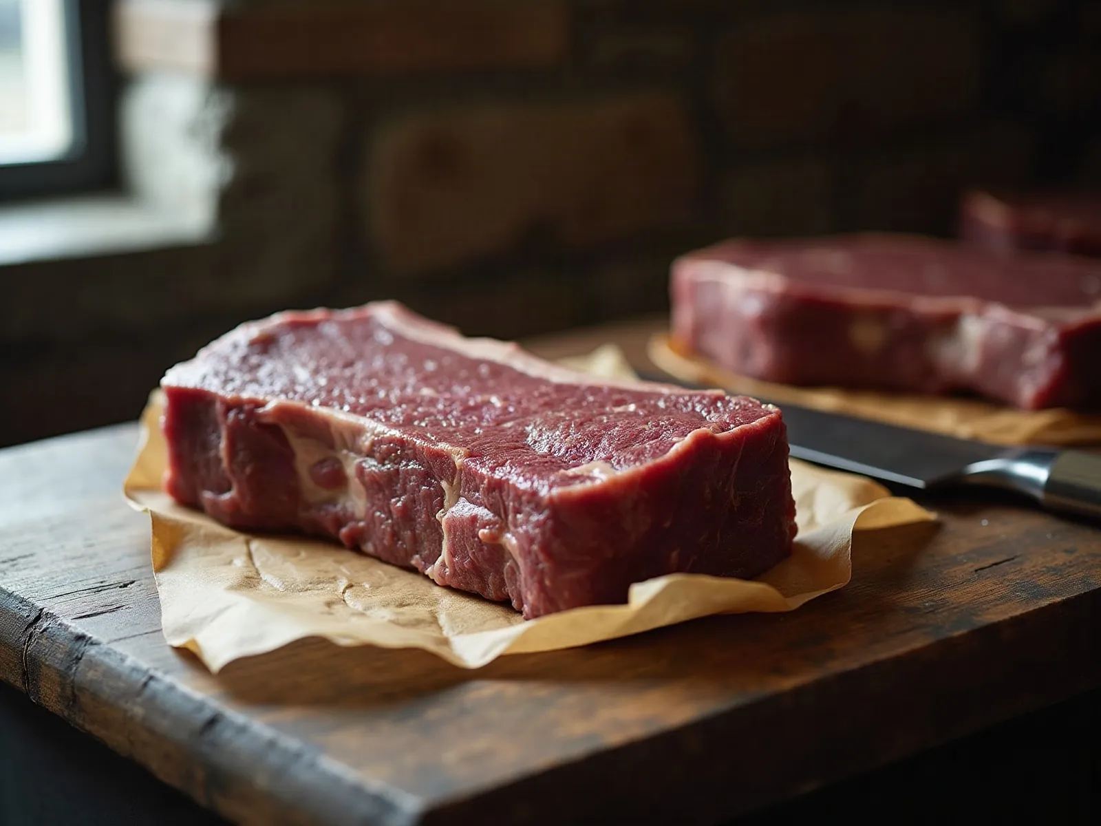 Mit KI erzeugt Gereiftes Rindfleisch am Knochen