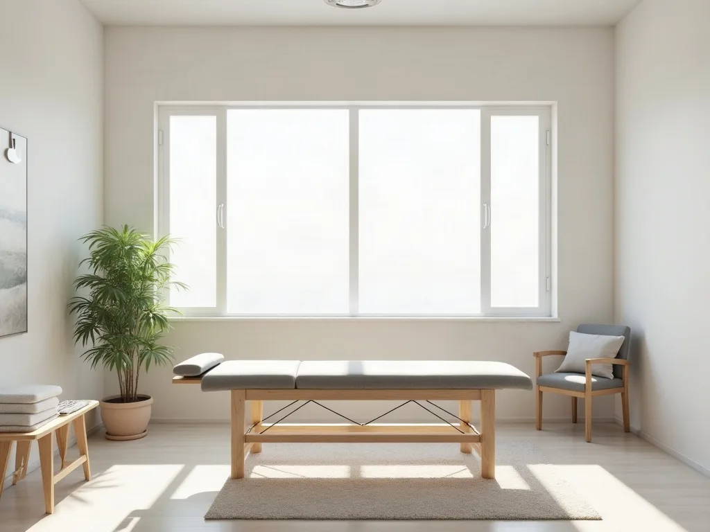 Treatment room, bright light