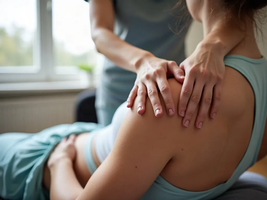 Mit KI erzeugt Manuelle Therapie am Gelenk