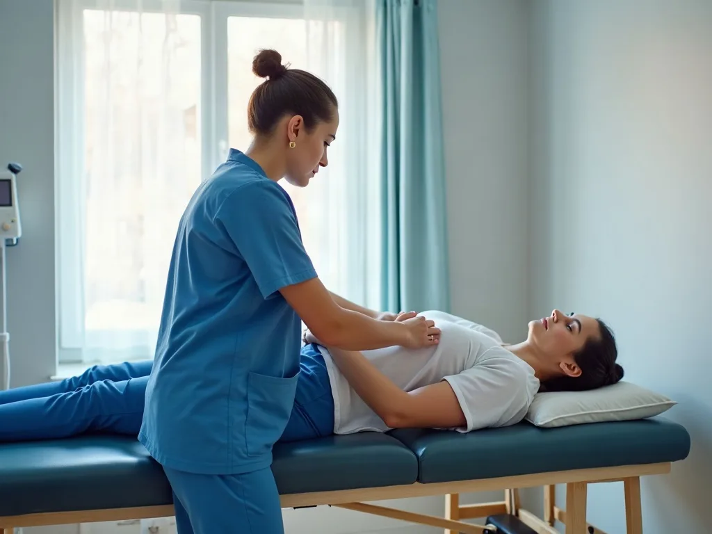 Mit KI erzeugt Massage, entspannte Atmosphäre