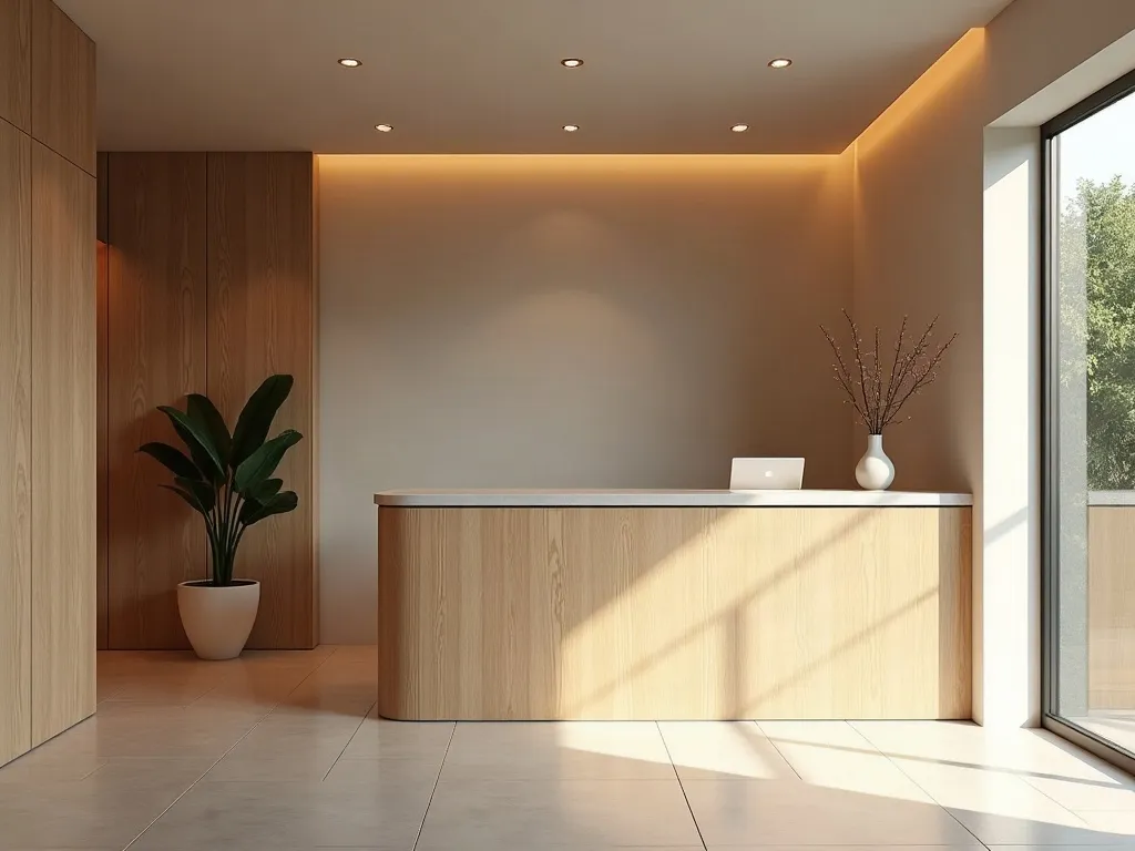 Reception desk for a practice