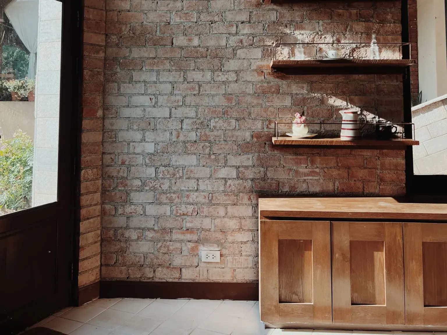 Shelving for a farm shop