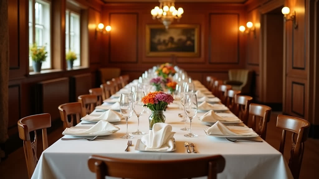 Mit KI erzeugt Die lange Tafel im Nebenzimmer